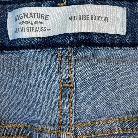 Levi Strauss Signature 28W Short Stretch Mid Rise Bootcut Jeans - Picture 7 of 11